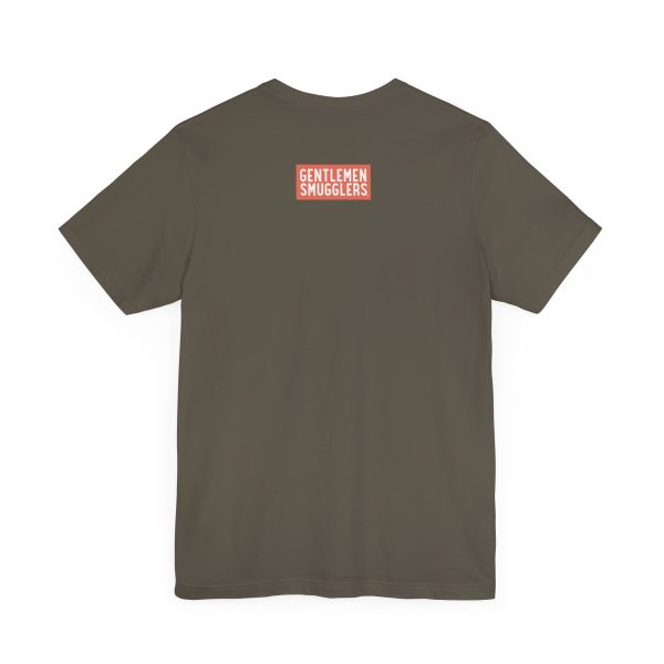 GENTLEMEN SMUGGLERS - Silhouette - Crew Unisex - Short Sleeve OLIVE Tee - Image 20