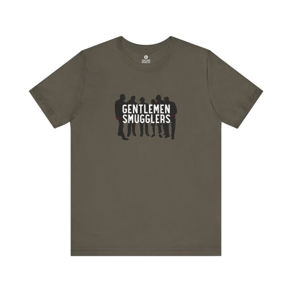 GENTLEMEN SMUGGLERS - Silhouette - Crew Unisex - Short Sleeve OLIVE Tee - Image 17