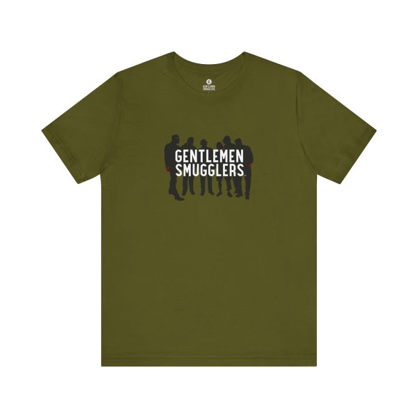 GENTLEMEN SMUGGLERS - Silhouette - Crew Unisex - Short Sleeve OLIVE Tee - Image 21