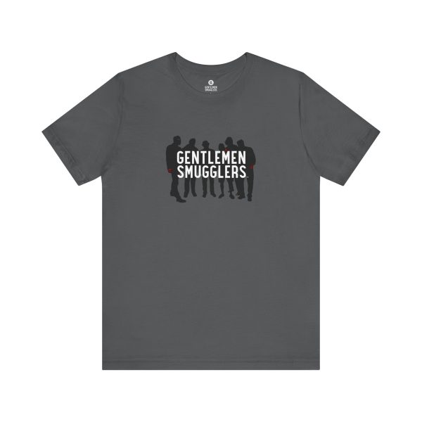 GENTLEMEN SMUGGLERS - Silhouette - Crew Unisex - Short Sleeve OLIVE Tee - Image 2