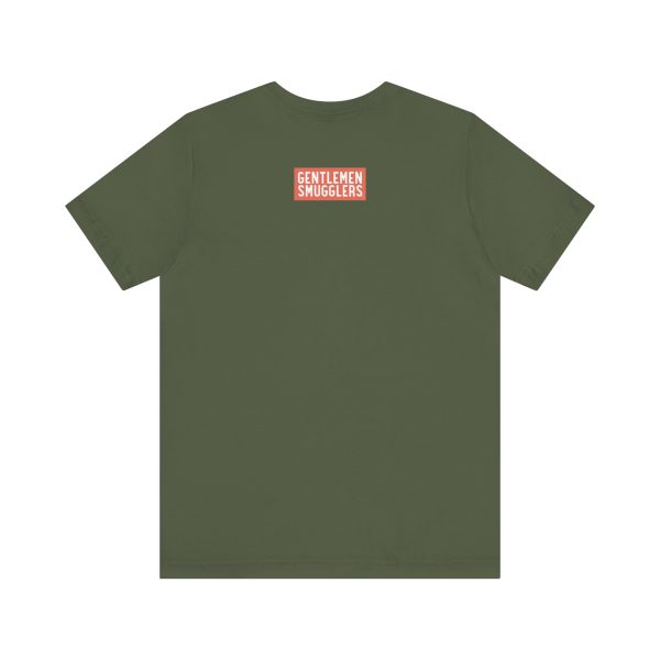 GENTLEMEN SMUGGLERS - Silhouette - Crew Unisex - Short Sleeve OLIVE Tee - Image 26